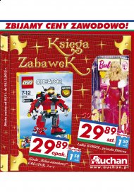Gazetka Auchan promocje od 2012.11.05 do 2 grudzień zabawki dla dzieci, klocki lalki