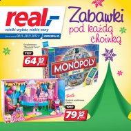 Gazetka Real promocje od 2012.11.08 do 2012.11.28 prezenty pod choinkę dla dziecka zabawki