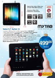 Od 13 grudnia w Biedronce Tablet MyTab 9,7