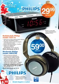 Słuchawki na uszy Philips SHP2700, radio AJ3116