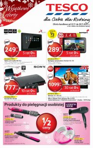 Gazetka Tesco promocje od 2012.11.22 do 28 listopad elektronika sprzęd AGD, komputery tablet