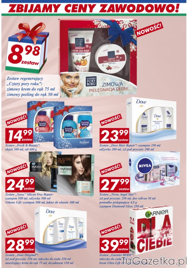 Kosmetyki zestaw na prezent w Auchan