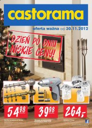 Castorama gazetka grudzień 2012 do 31 grudnia- wykończenie domu, dekoracje, choinka, narzędzia promocje