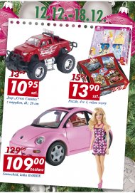 Jeep Cross Country, Puzzle, lalka barbie i samochód VW garbus ...