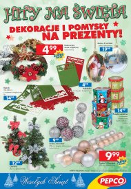 Gazetka Pepco promocje od 2012.12.06 do 13 grudzień prezenty, ozdoby świąteczne, dekoracja bożonarodzeniowa