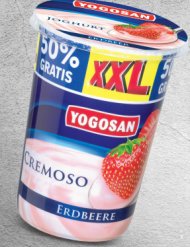 Jogurt , cena 2,99 PLN za 495 g/1 opak. 
-  Różne rodzaje.