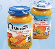 Gerber dania dla niemowląt , cena 4,95 PLN za 190 g/1 opak. ...