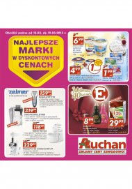 Gazetka Auchan promocje od 2013.03.13 do 19 marca najlepsze marki w dyskontowych cenach