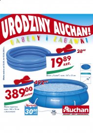 Baseny Auchan oraz zabawki promocje od 2013.05.22 do 2 czerwca Gazetka 