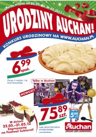 Gazetka Auchan promocje od 2013.05.22 do 31 maj